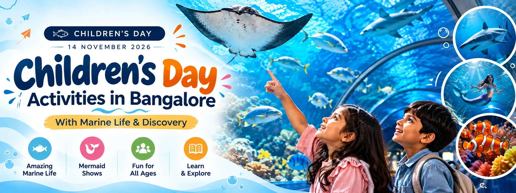 Children's Day Activities With Marine Life And Discovery In Bangalore